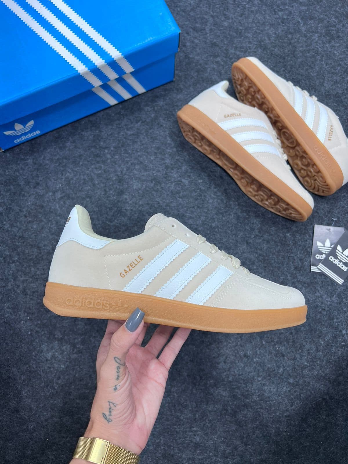 Adidas Gazelle Angelical Branco — foto principal