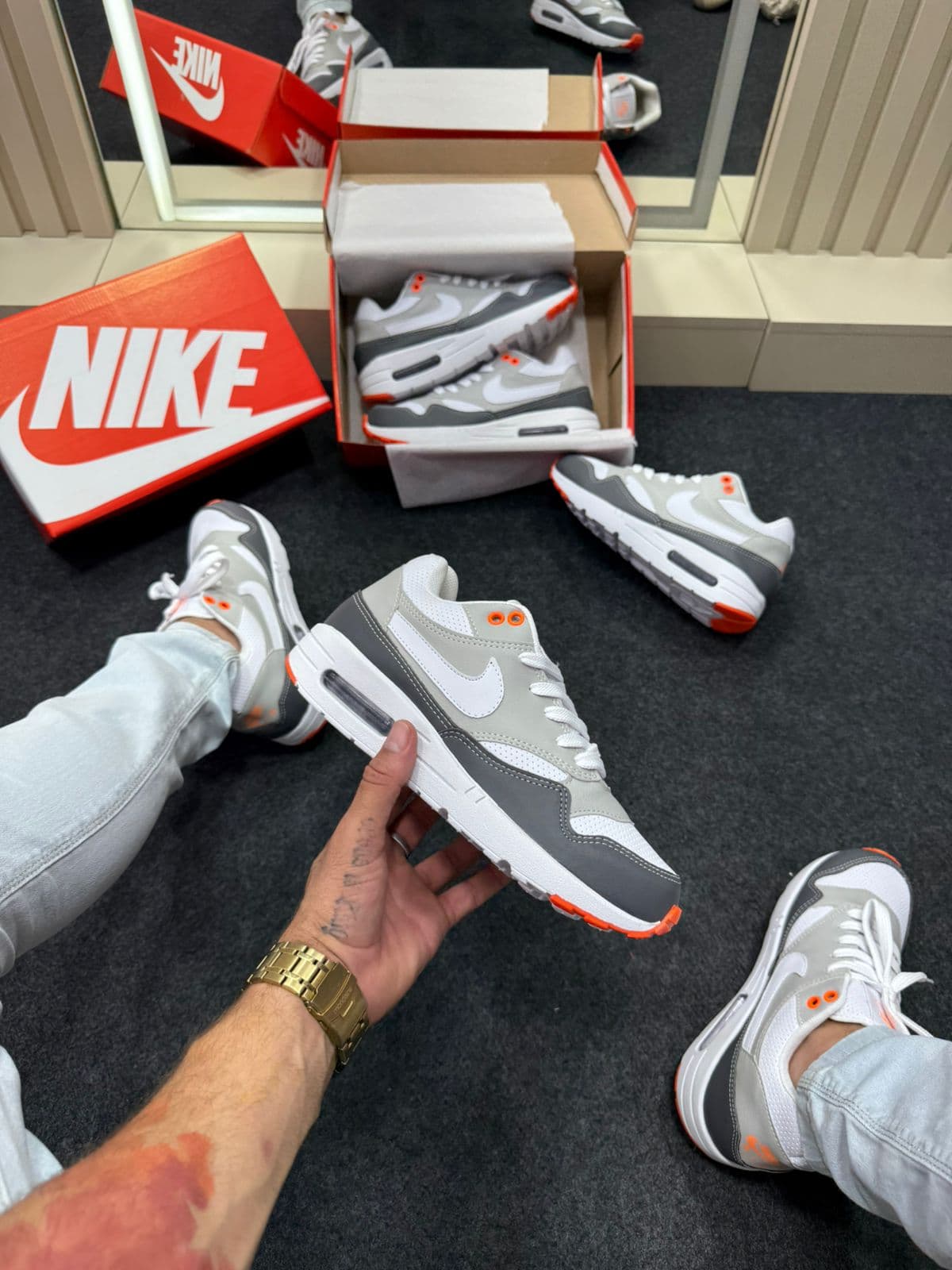 Nike Air Max 90 Cinza Branco — foto principal