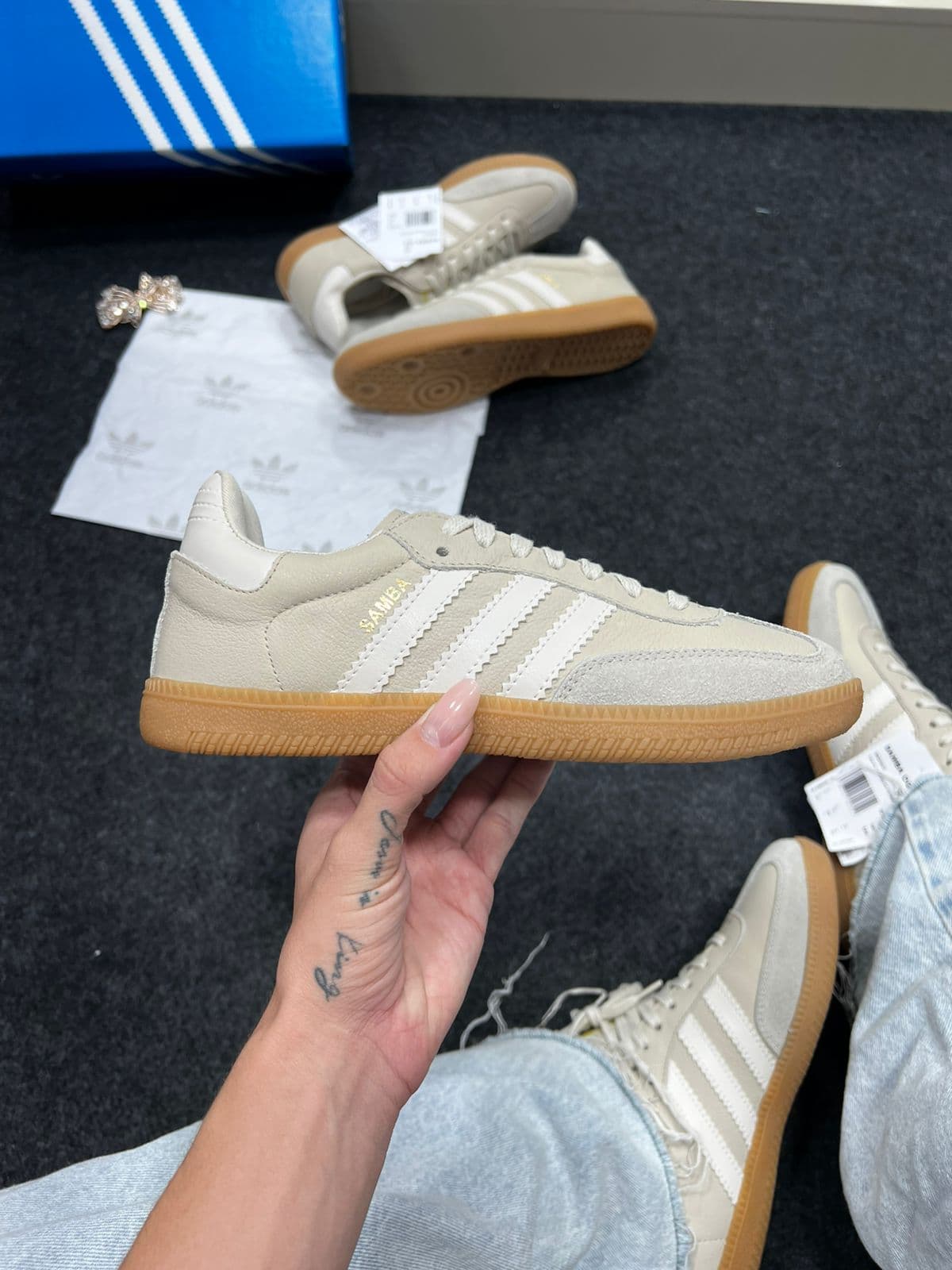 Adidas Samba Premium Bege Claro — foto principal