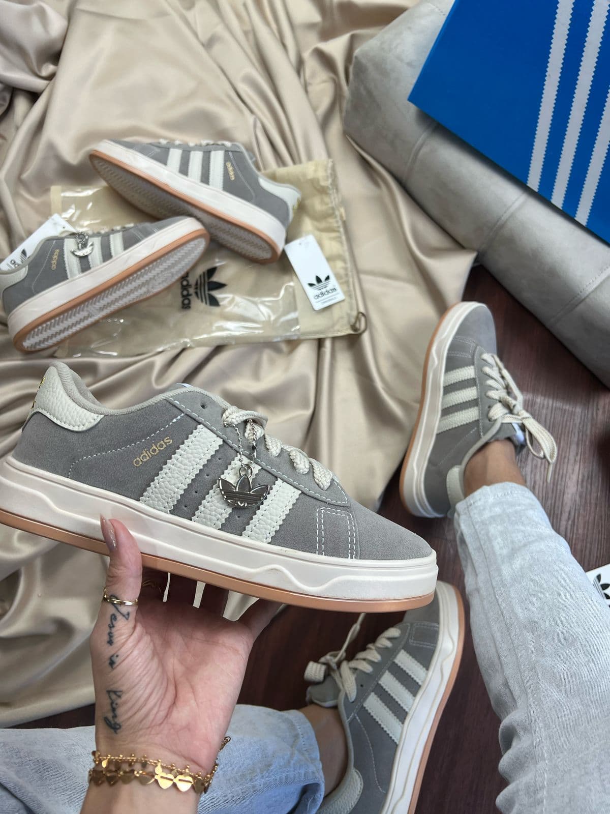 Adidas Campus LZ - Cinza Off — foto principal