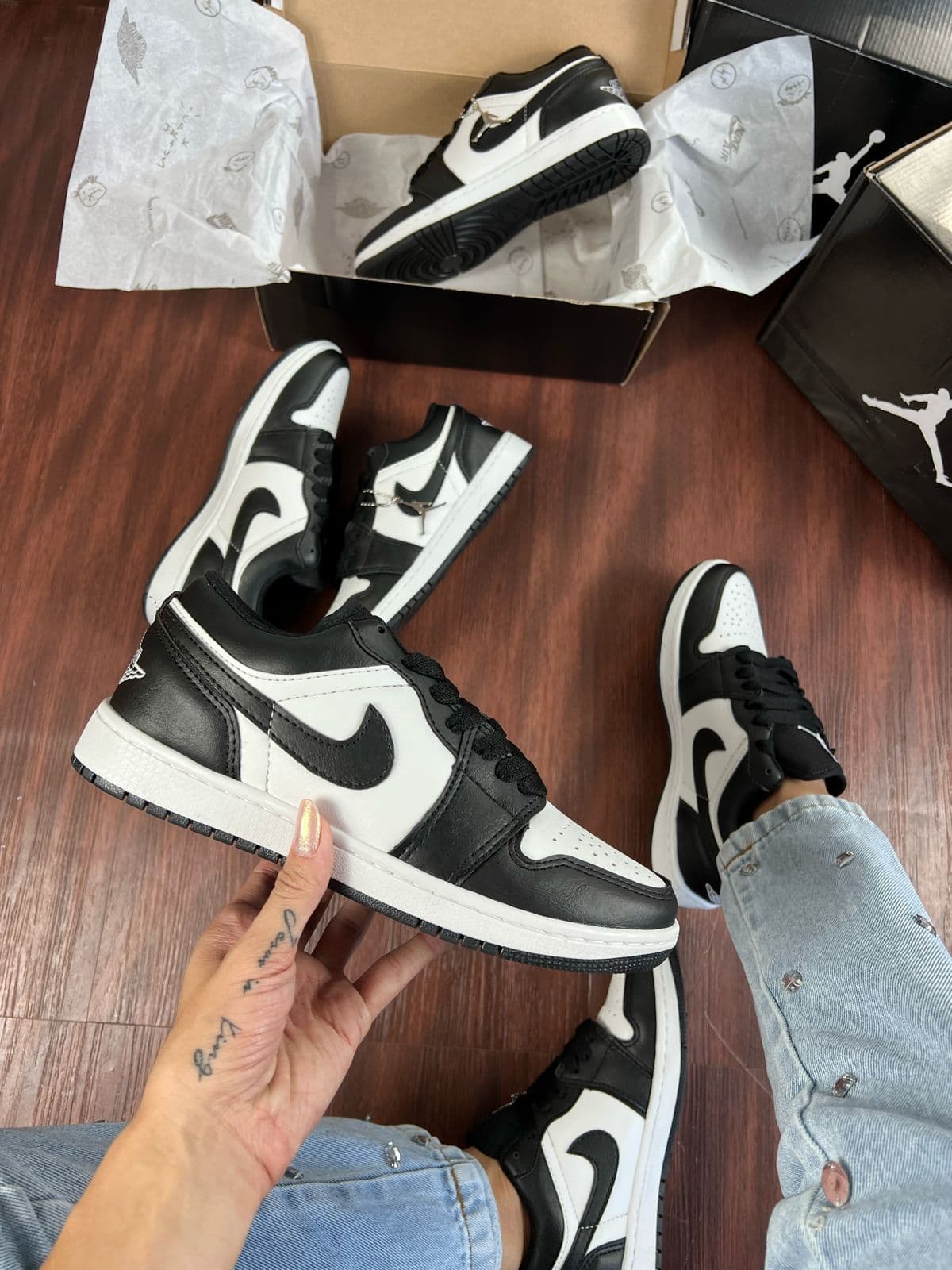 Nike Jordan Low 1 - Preto Branco — foto principal