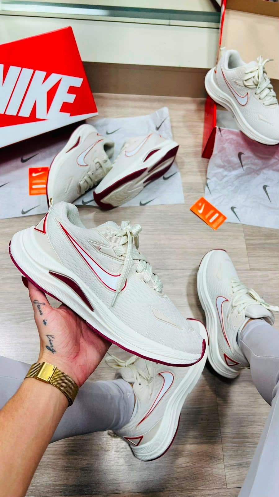 Nike Fit Bege Bordo — foto principal