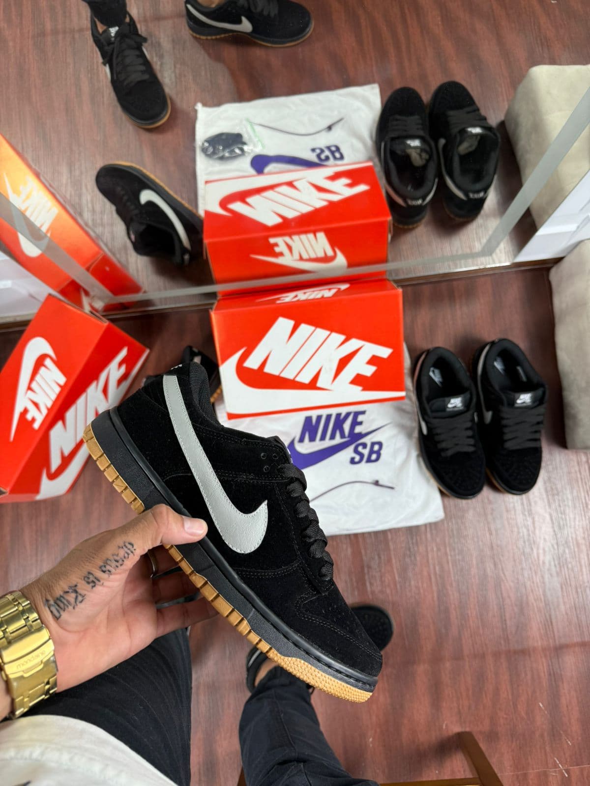 Nike SB Dunk Low Pro - Preto Cinza — foto principal