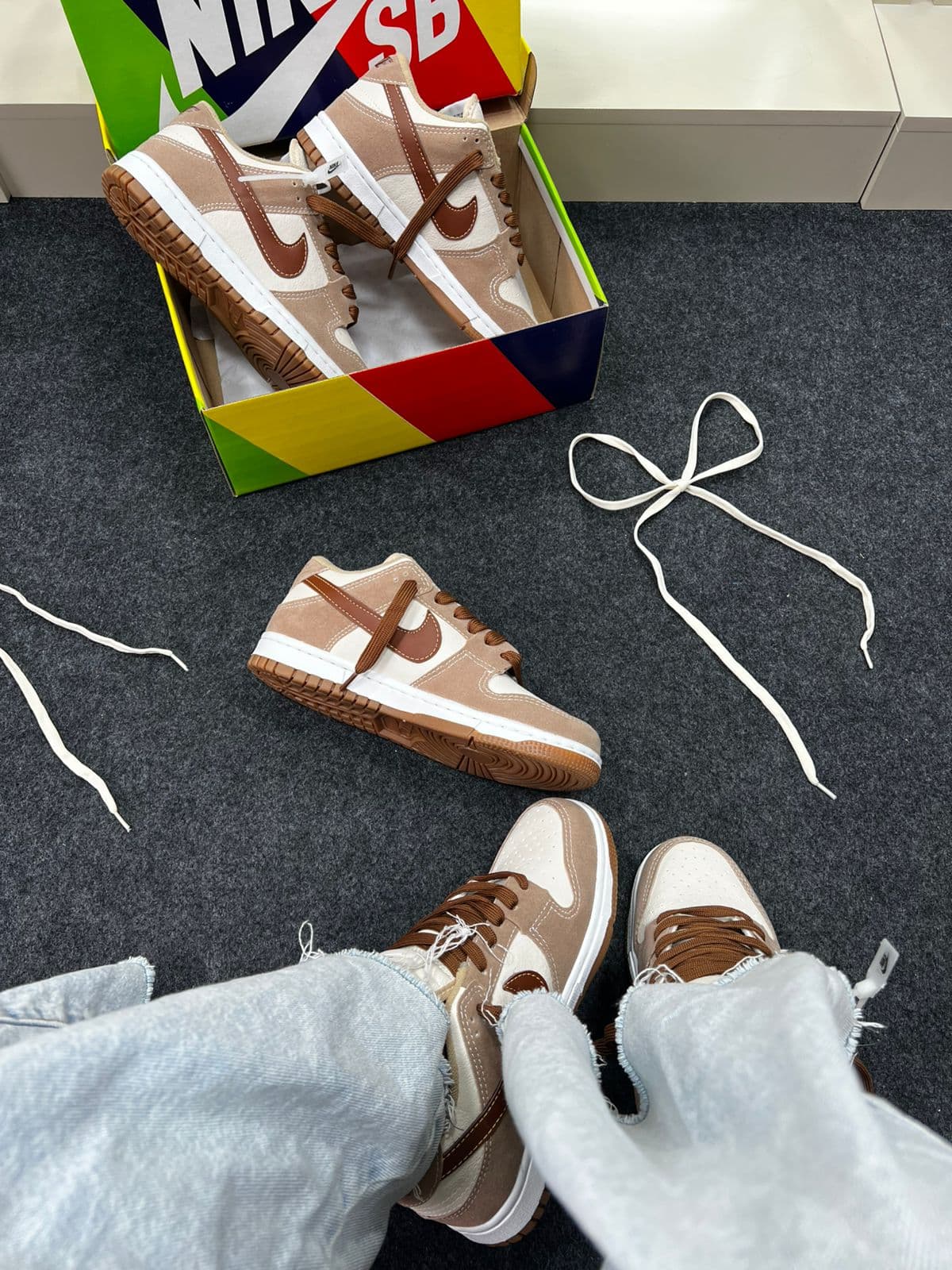 Nike Sb Dunk Low Pro Caramelo Camurça — foto principal