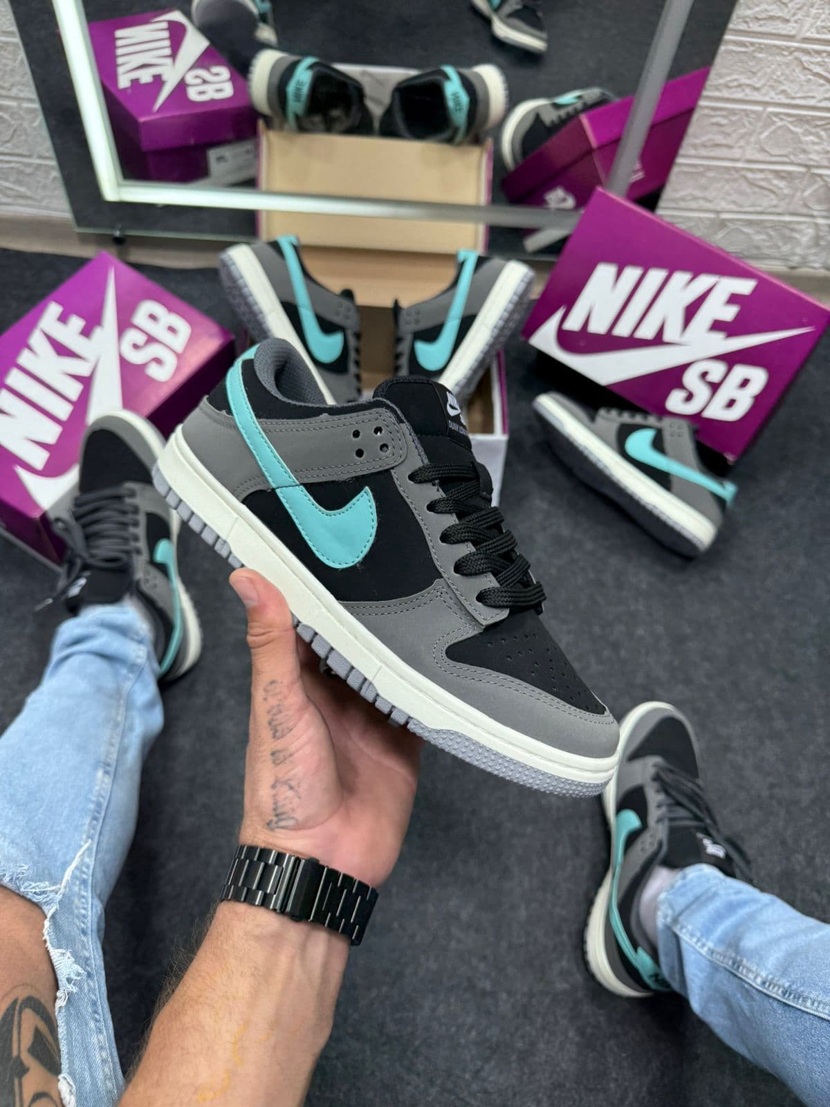 Nike SB Dunk Prime Grafite Azul — foto principal