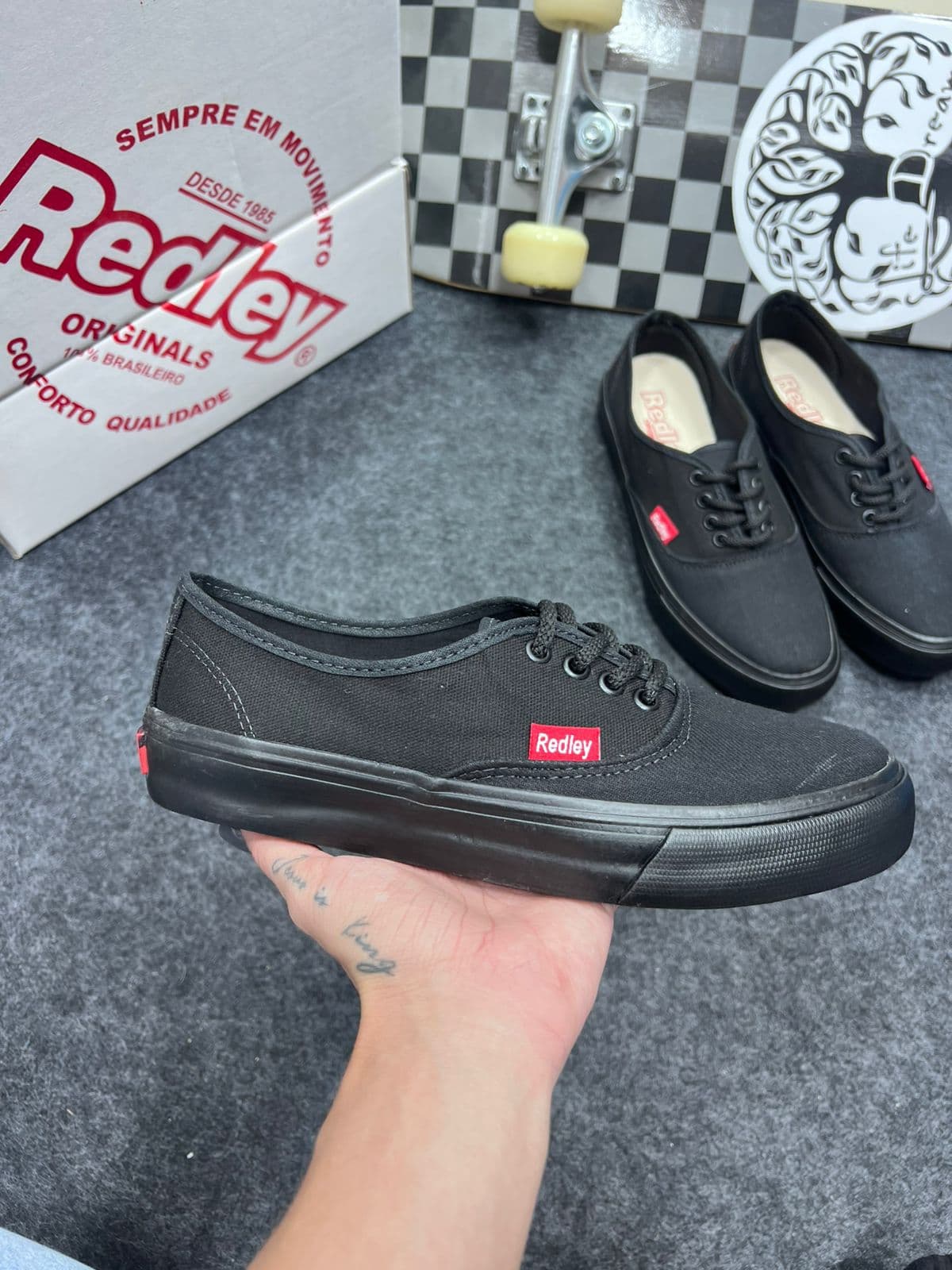 Tênis Redley Vulcanizado Premium Preto — foto principal