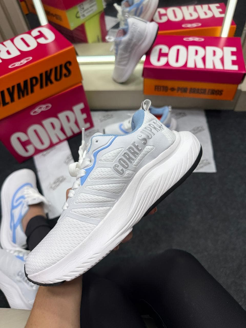 Olympikus Corre 2 Premium Branco e Azul Bebe — foto principal