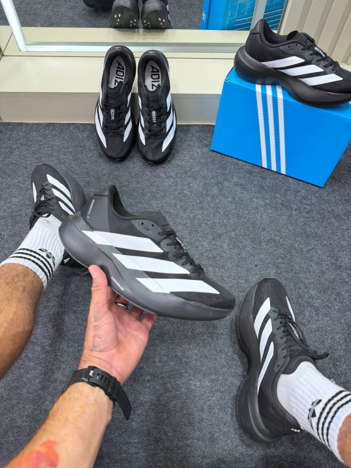 Adidas Adizero Evo Sl Preto Branco — foto principal