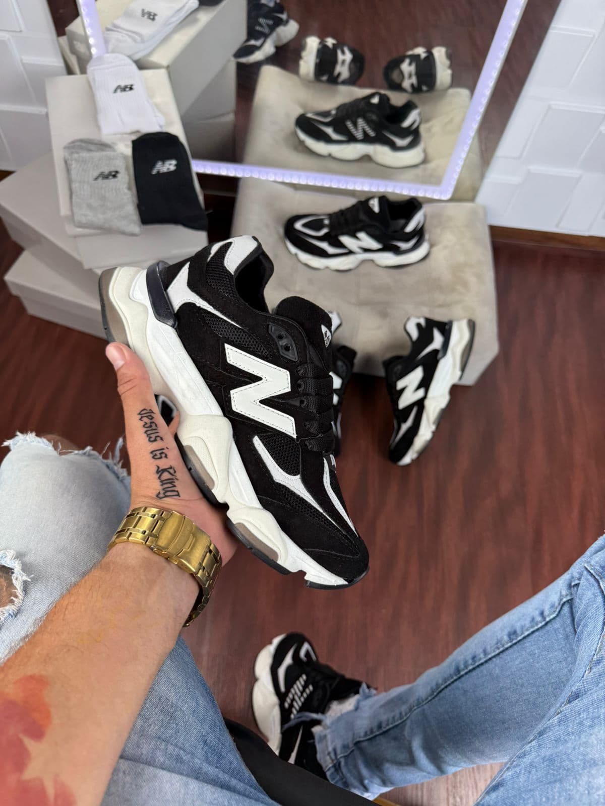 New Balance 9060 Preto — foto principal