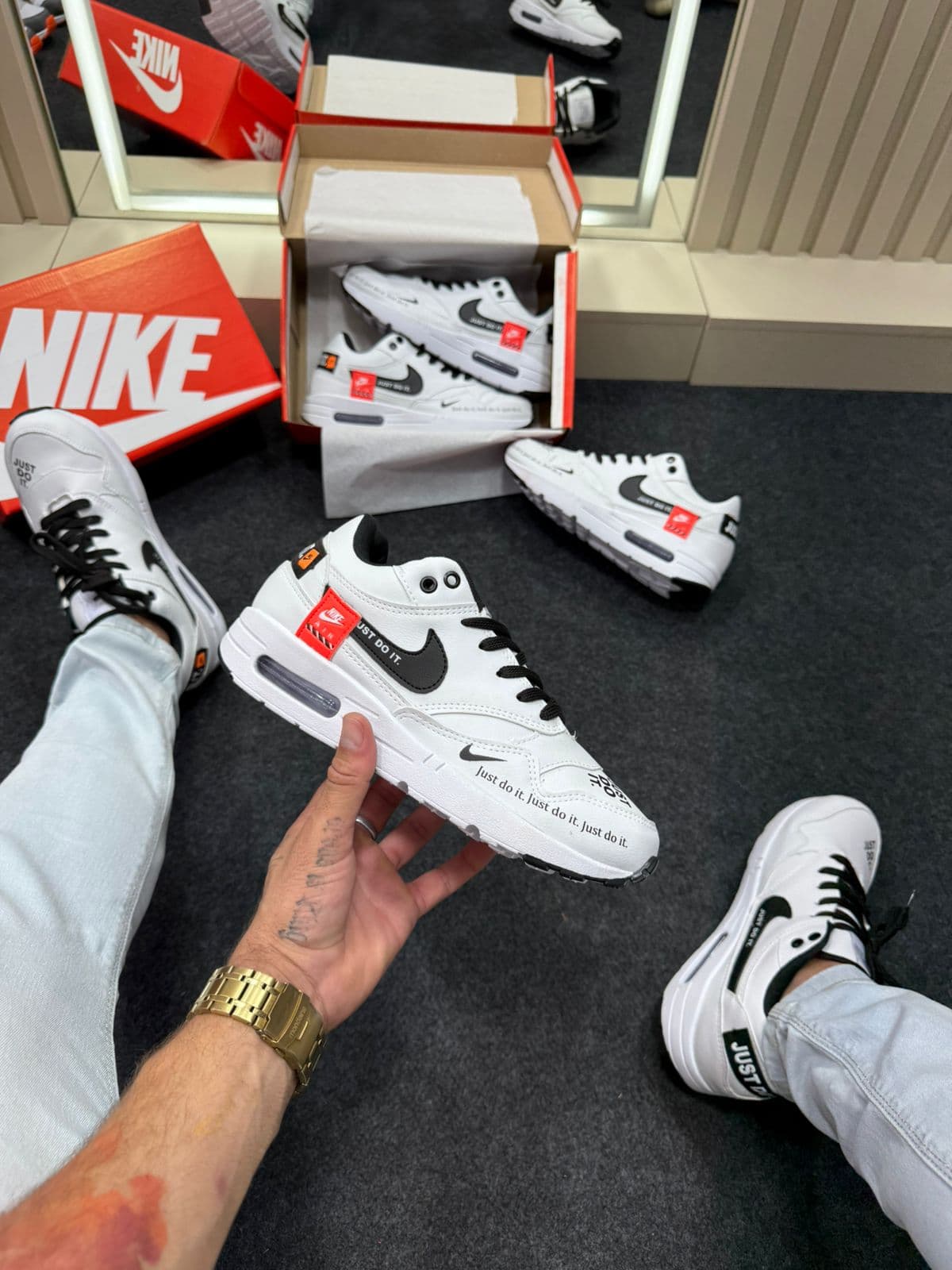Nike Air Max 90 Branco Preto — foto principal