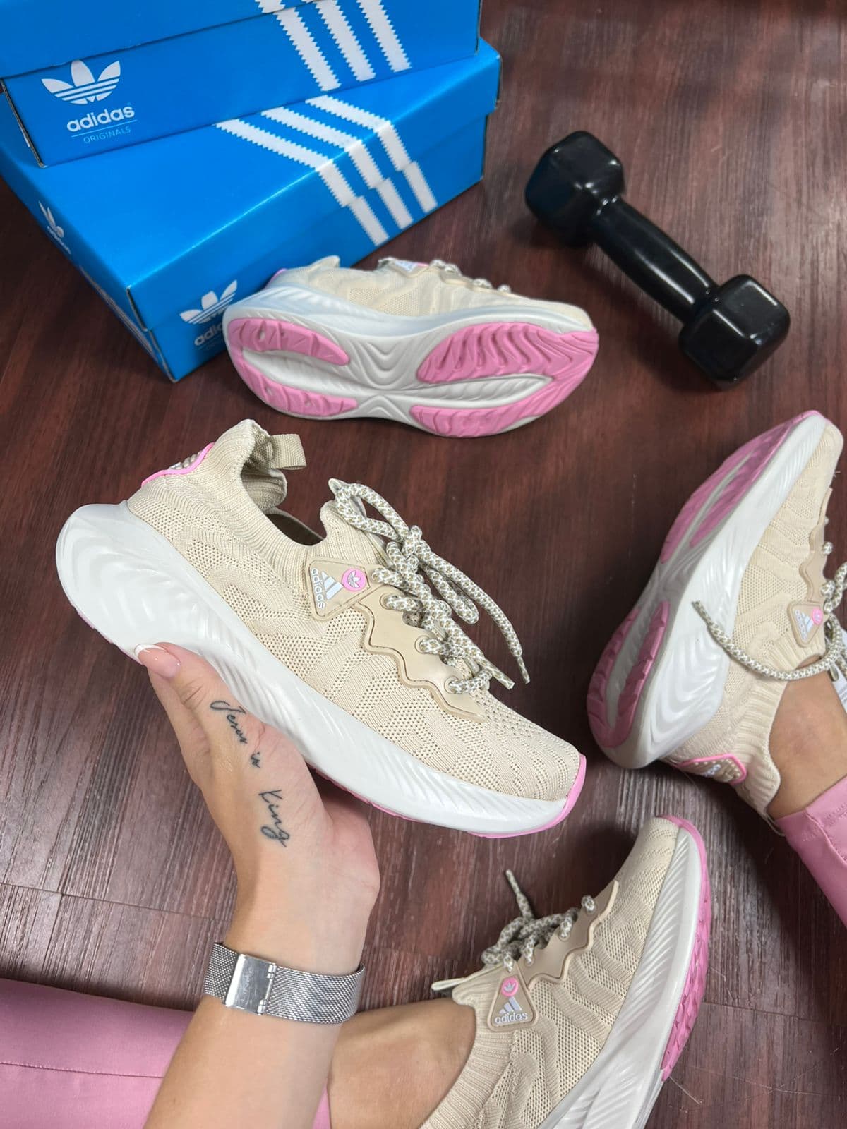 Adidas Sport Kinite Creme/rosa — foto principal