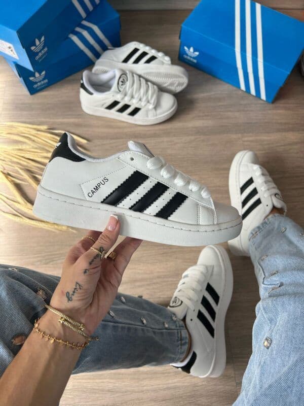 Adidas Campus Branco Preto — foto principal