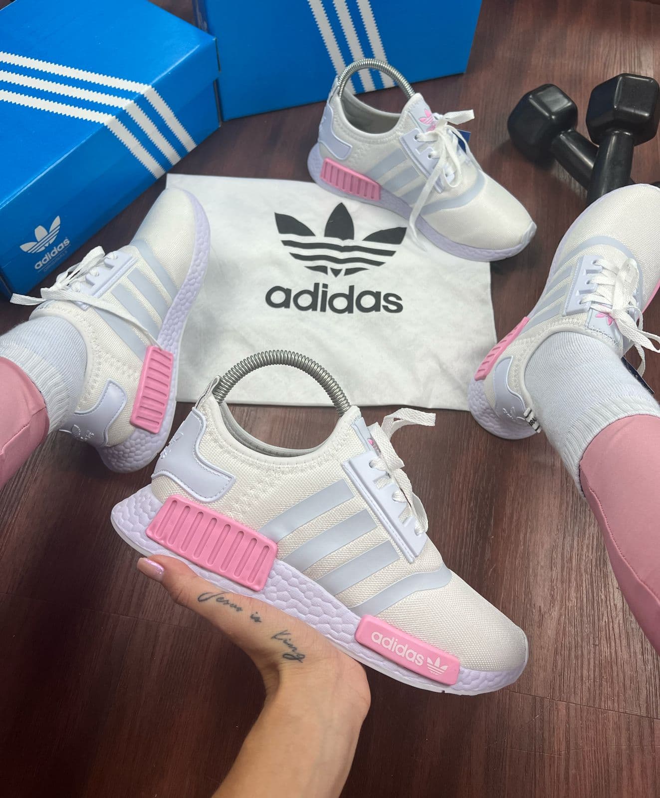 Adidas NMD - Branco Rosa — foto principal